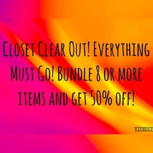 Bundle 8 Items or more and get 50% off!